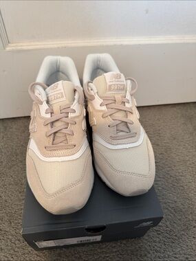New Balance 997H Neutral Beige and White Sneakers